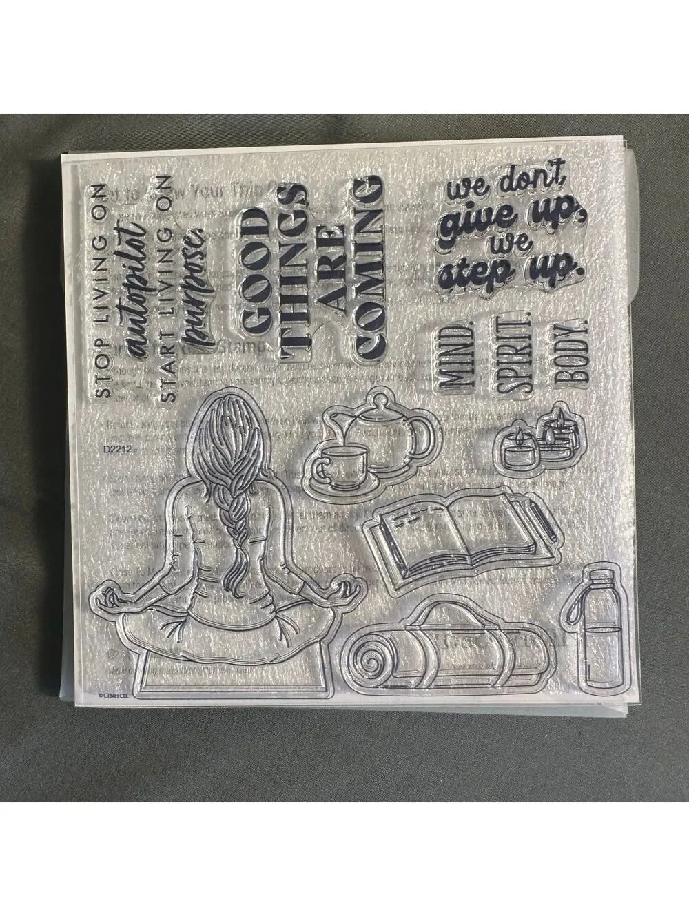 Close To My Heart Z7109 In The Moment Acrylic Stamp and Thin Cut Set